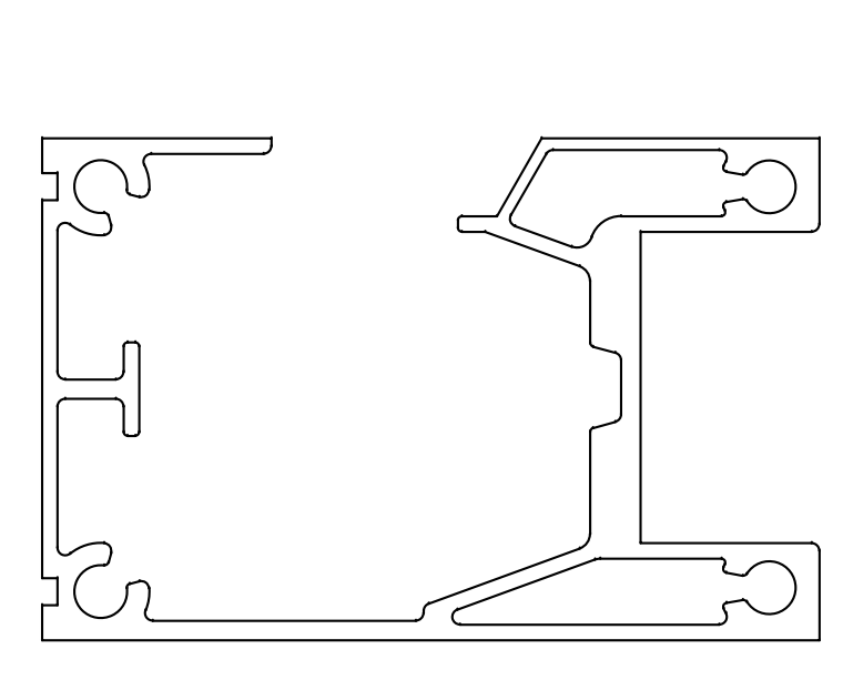 平移電動門鋁型材-工業(yè)鋁型材1